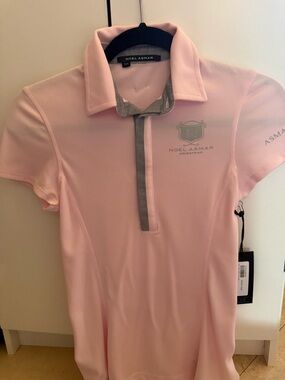 Noel Asmar Light Pink Polo with grey logo